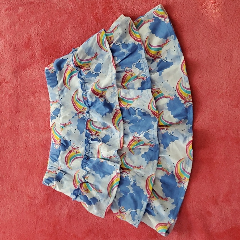 Girl skirt shorts attached
